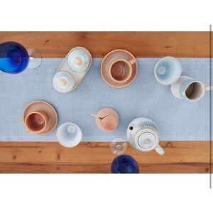 Classic Linen Table Runner 100% Pure Linen 14x36” Handcrafted from European Flax